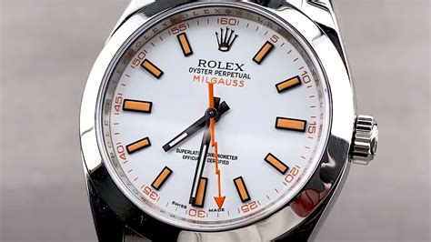 rolex milgauss glow in dark|rolex milgauss white.